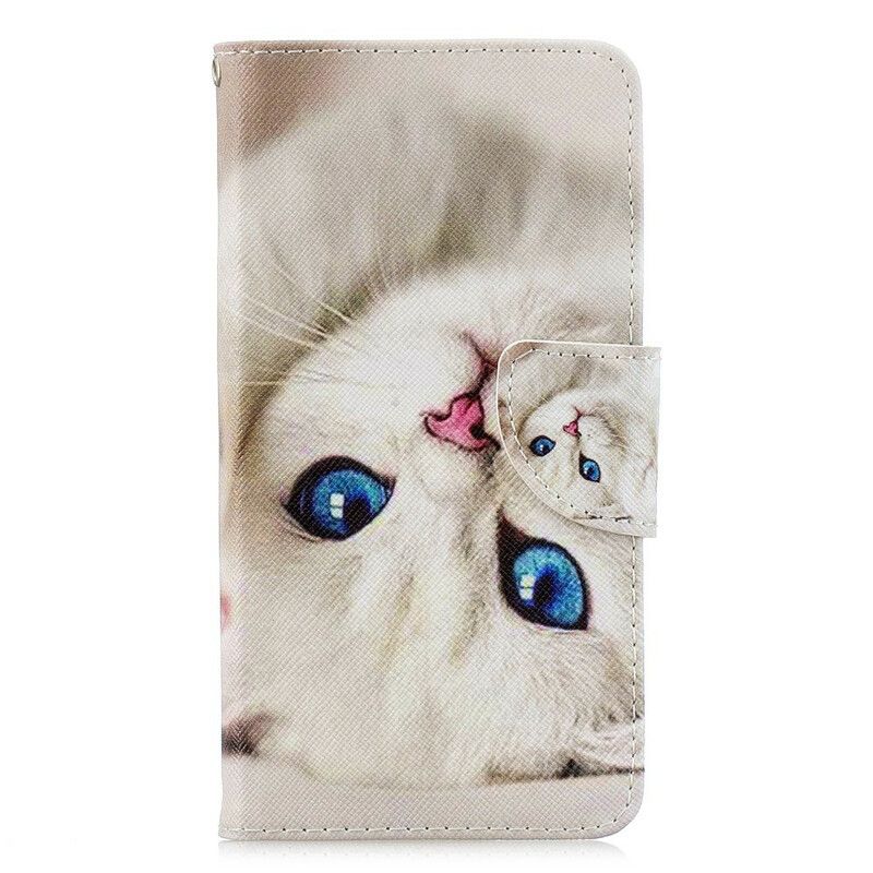 Flip Cover / Honor 8S Med Snor Thong Blue Eyed Cat