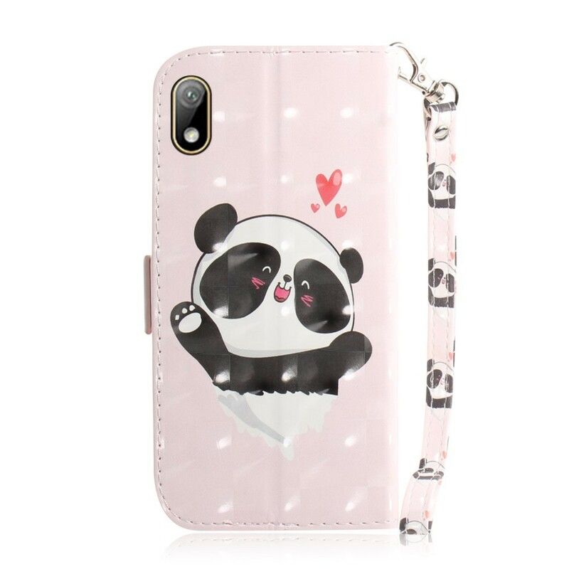 Flip Cover / Honor 8S Med Snor Thong Panda Love