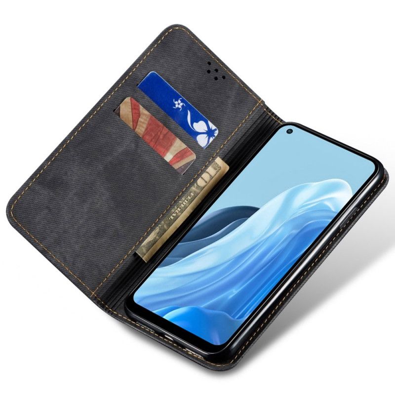 Cover Oppo Reno 7 Flip Cover Denimstof