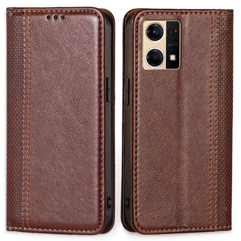 Cover Oppo Reno 7 Flip Cover Vintage Kunstlæder