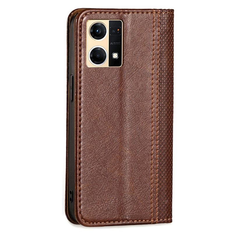 Cover Oppo Reno 7 Flip Cover Vintage Kunstlæder