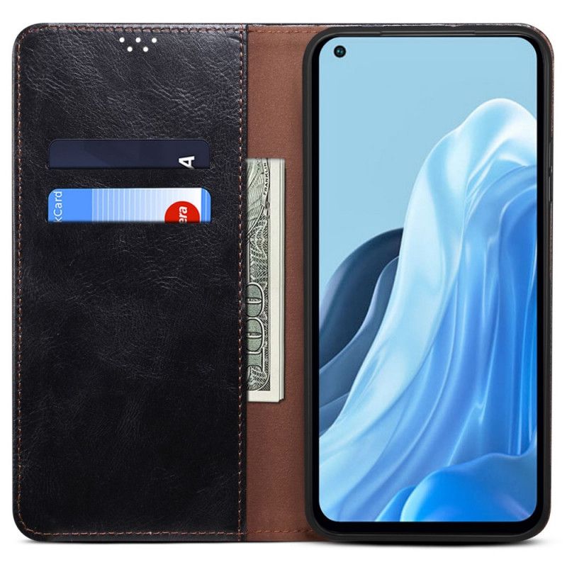 Cover Oppo Reno 7 Flip Cover Vokset Kunstlæder