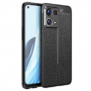 Cover Oppo Reno 7 Lichi-lædereffekt