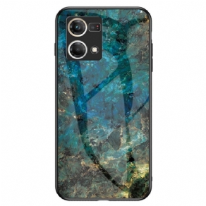 Cover Oppo Reno 7 Marmor Hærdet Glas