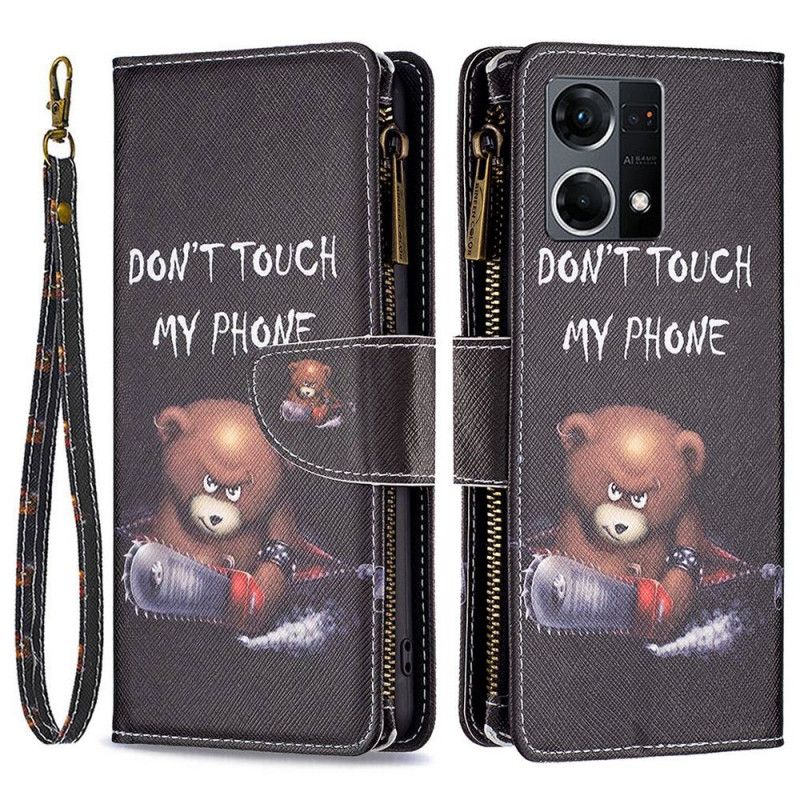 Flip Cover Oppo Reno 7 Bear Lynlåslomme