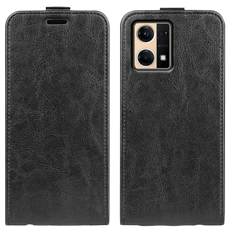 Flip Cover Oppo Reno 7 Læder Cover Lodret Klap