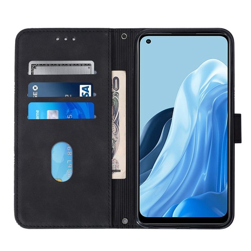 Flip Cover Oppo Reno 7 Med Snor Stroptrekanter