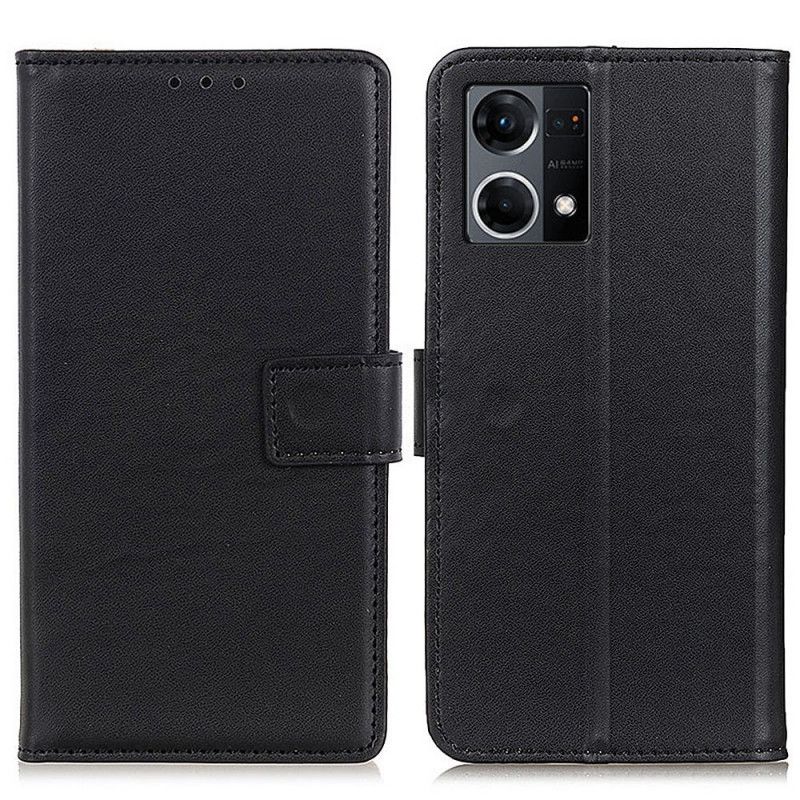 Flip Cover Oppo Reno 7 Simpelt Kunstlæder