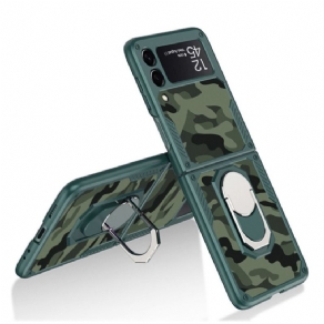 Cover Samsung Galaxy Z Flip 3 5G Flip Cover Gkk Camo Støttering