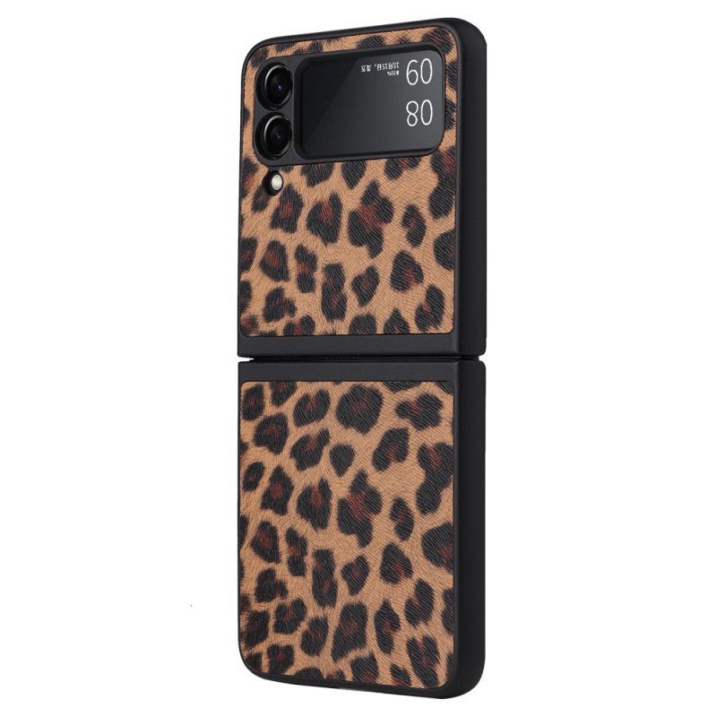 Cover Samsung Galaxy Z Flip 3 5G Flip Cover Leopard