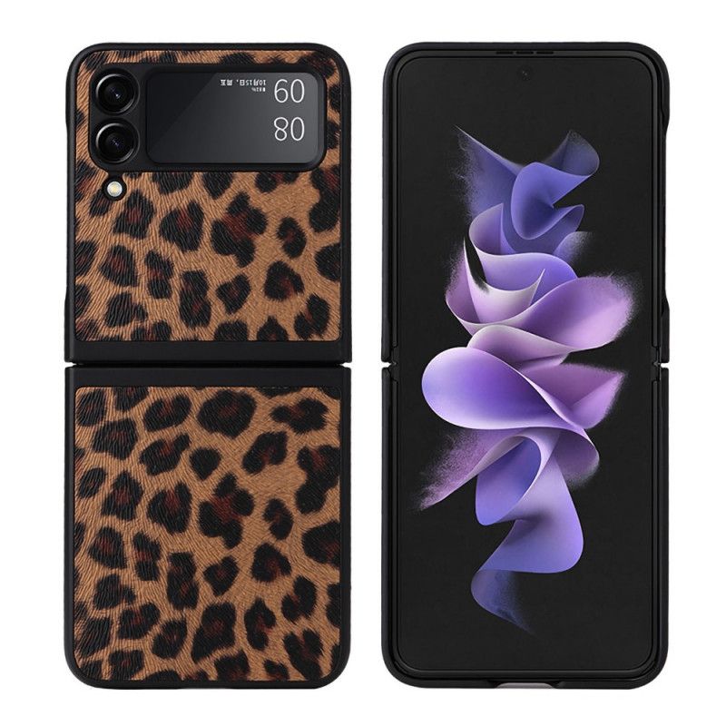 Cover Samsung Galaxy Z Flip 3 5G Flip Cover Leopard