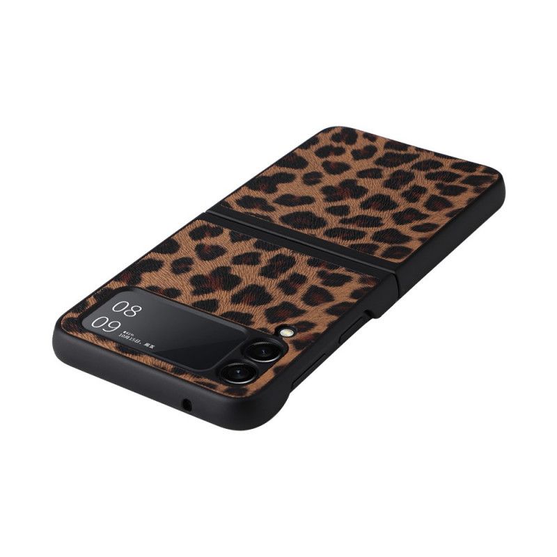 Cover Samsung Galaxy Z Flip 3 5G Flip Cover Leopard