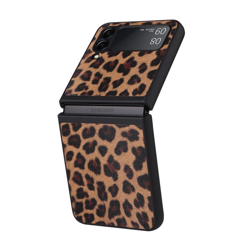 Cover Samsung Galaxy Z Flip 3 5G Flip Cover Leopard