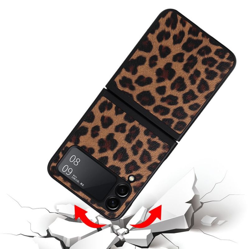 Cover Samsung Galaxy Z Flip 3 5G Flip Cover Leopard