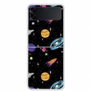 Cover Samsung Galaxy Z Flip 3 5G Flip Cover Planet Galaxy