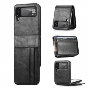 Cover Samsung Galaxy Z Flip 3 5G Punge Etui Flip Cover Stil Læderpung