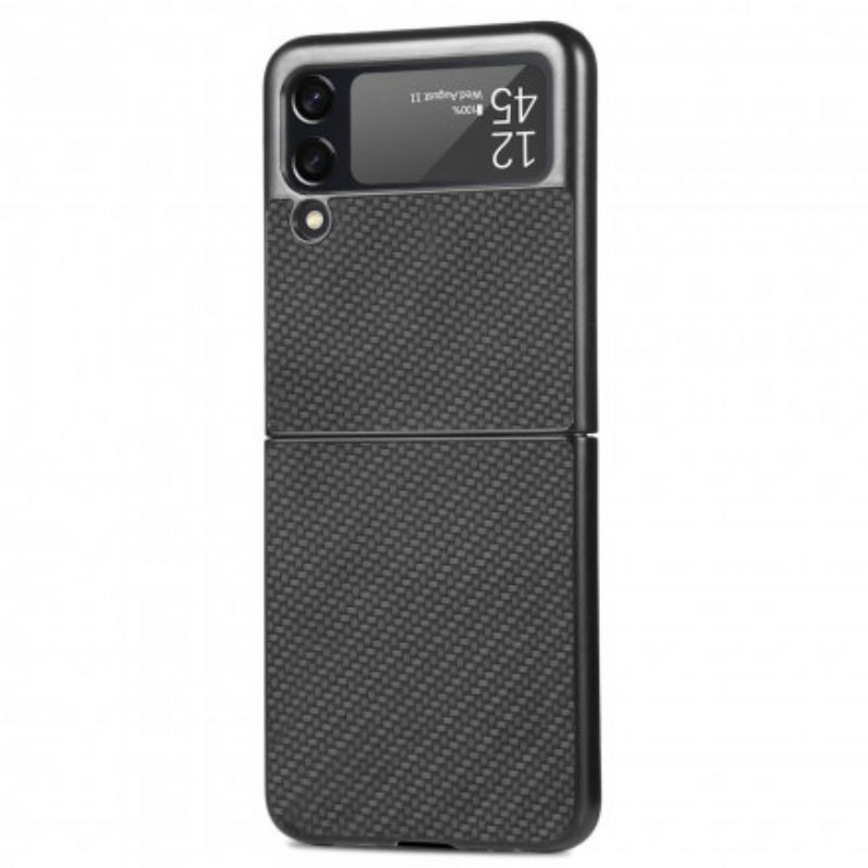 Cover Samsung Galaxy Z Flip 3 5G Flip Cover Tekstureret Kulfiber