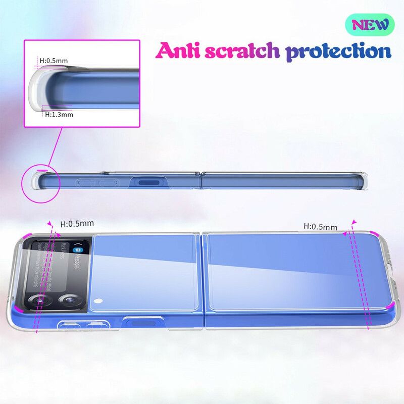 Cover Samsung Galaxy Z Flip 3 5G Flip Cover Transparent