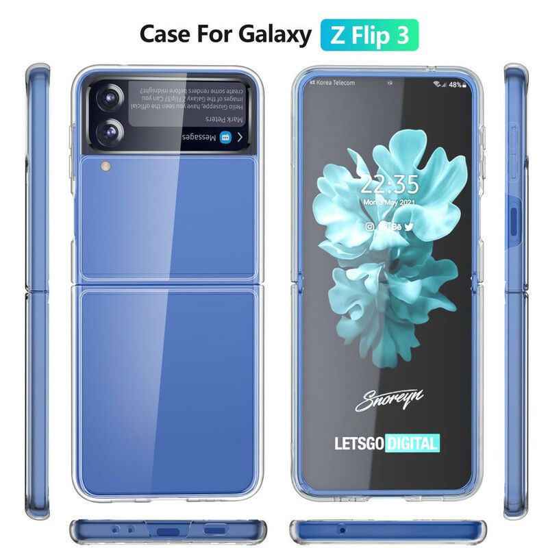 Cover Samsung Galaxy Z Flip 3 5G Flip Cover Transparent