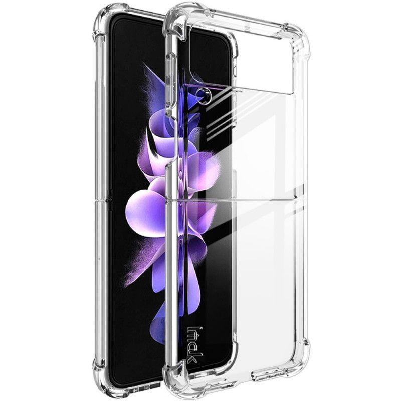 Cover Samsung Galaxy Z Flip 3 5G Flip Cover Transparent Og Imak Skærmfilm