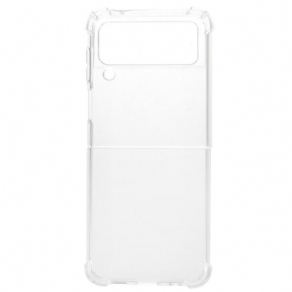 Cover Samsung Galaxy Z Flip 3 5G Flip Cover Transparente Forstærkede Hjørner