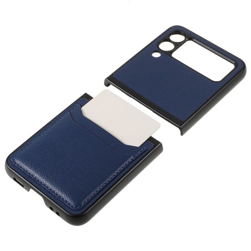 Cover Samsung Galaxy Z Flip 3 5G Flip Cover Trefarvet Kortholder