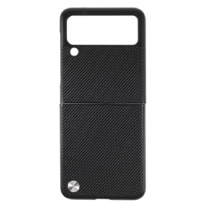 Cover Samsung Galaxy Z Flip 3 5G Flip Cover X-level Carbon Fiber