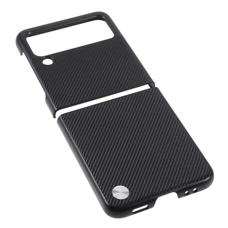 Cover Samsung Galaxy Z Flip 3 5G Flip Cover X-level Carbon Fiber