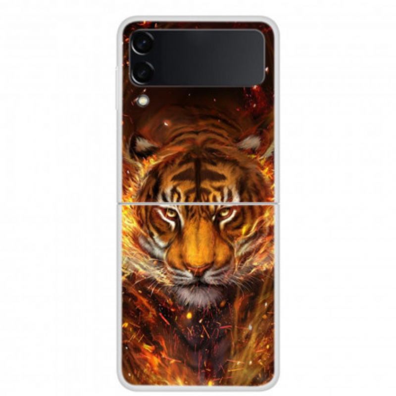 Mobilcover Samsung Galaxy Z Flip 3 5G Flip Cover Ildtiger