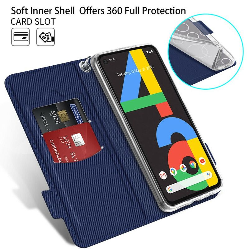 Flip Cover Google Pixel 4a Bicolor Baiyu-serien