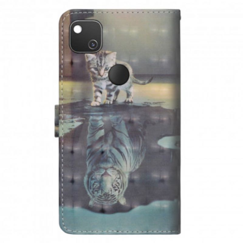 Flip Cover Google Pixel 4a Ernest The Tiger