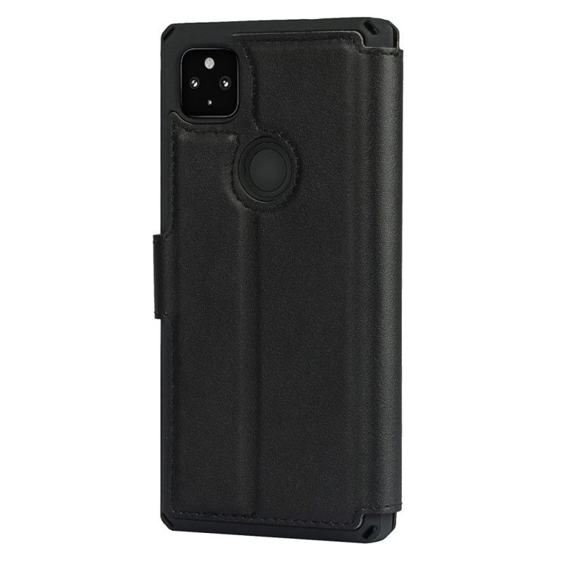 Læder Cover Google Pixel 4a Med Snor Imiteret Læderrem