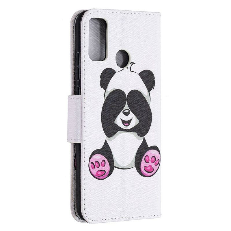 Flip Cover Honor 9X Lite Panda Sjov