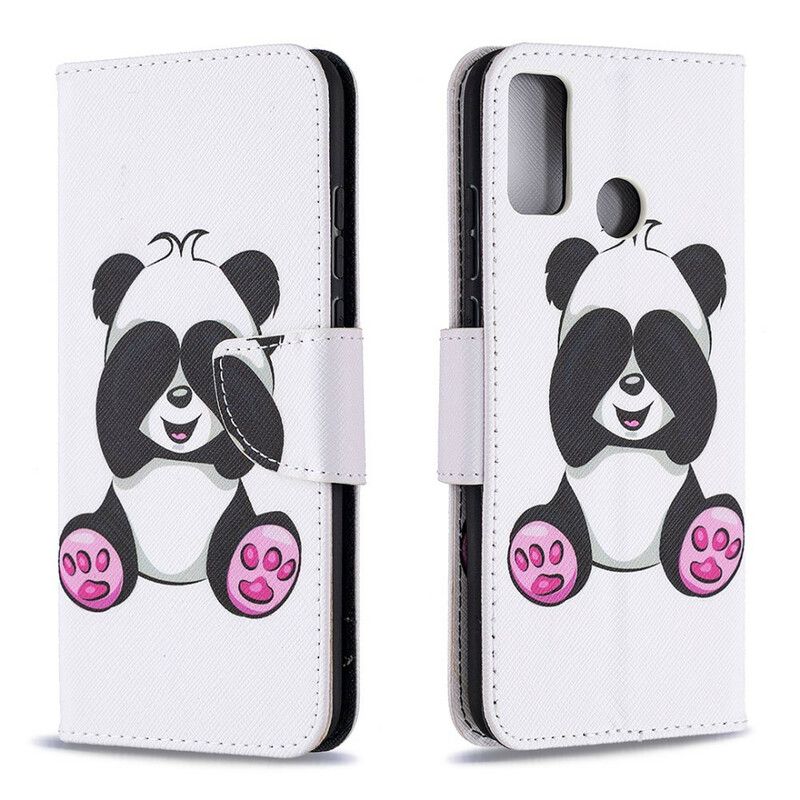 Flip Cover Honor 9X Lite Panda Sjov