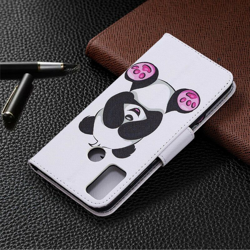 Flip Cover Honor 9X Lite Panda Sjov