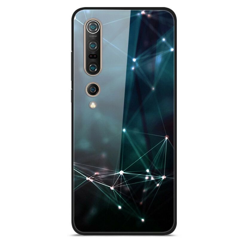 Cover Xiaomi Mi 10 / 10 Pro Abstrakte Farver Hærdet Glas