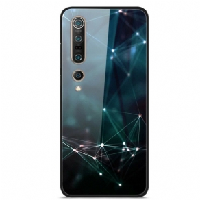 Cover Xiaomi Mi 10 / 10 Pro Abstrakte Farver Hærdet Glas