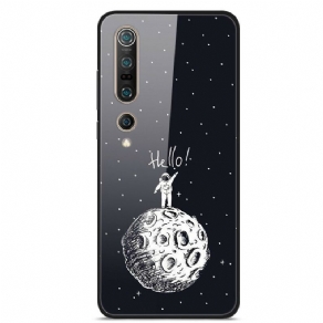 Cover Xiaomi Mi 10 / 10 Pro Hej Moon Hærdet Glas