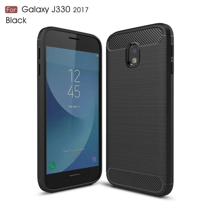 Cover Samsung Galaxy J3 2017 Børstet Kulfiber