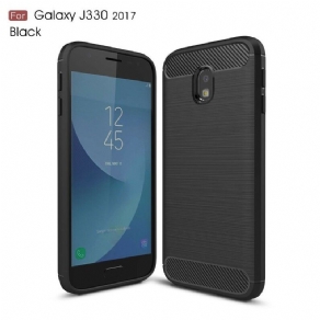 Cover Samsung Galaxy J3 2017 Børstet Kulfiber