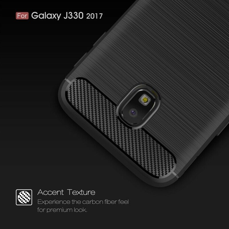 Cover Samsung Galaxy J3 2017 Børstet Kulfiber