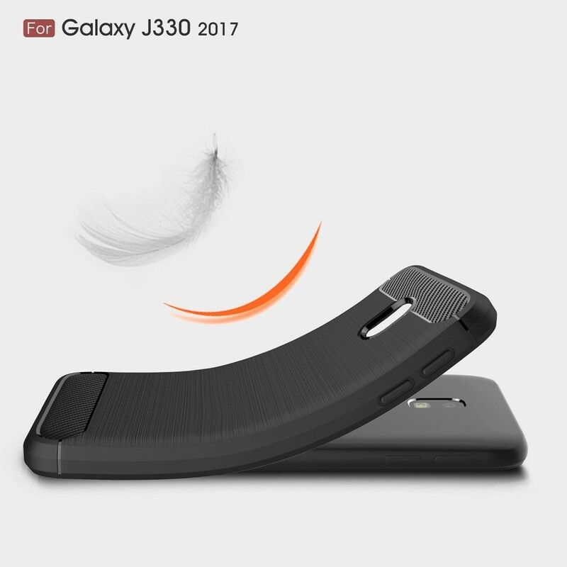 Cover Samsung Galaxy J3 2017 Børstet Kulfiber