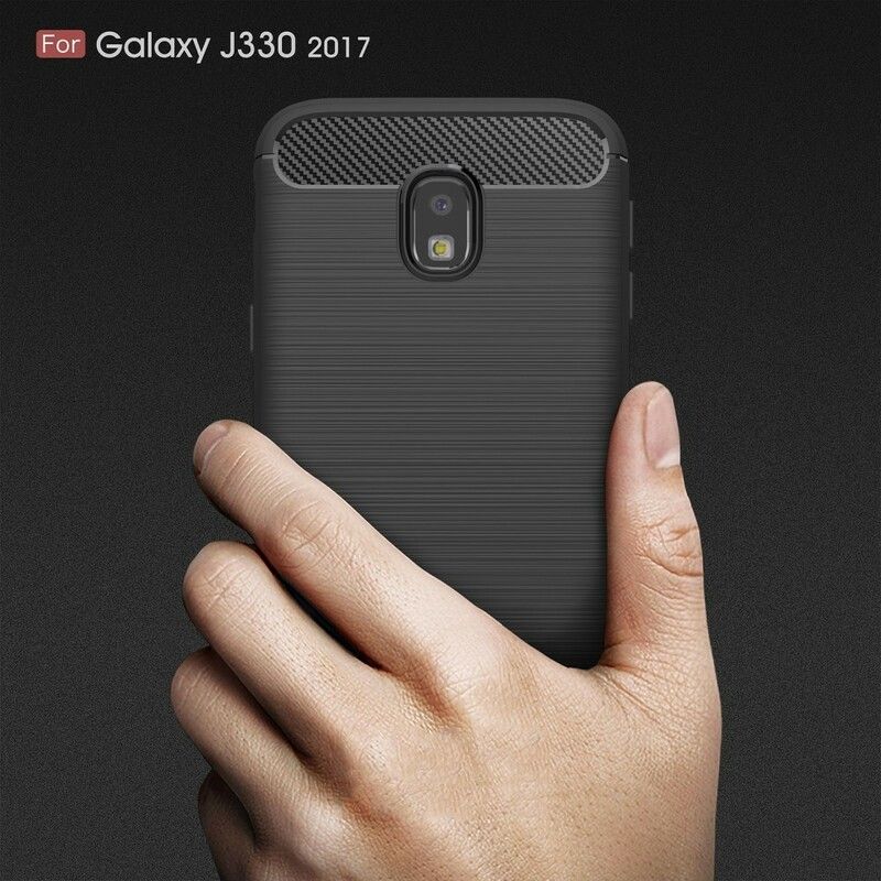 Cover Samsung Galaxy J3 2017 Børstet Kulfiber