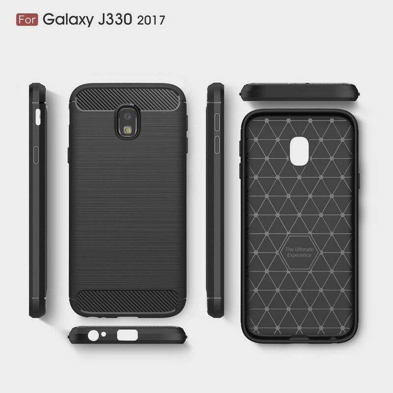 Cover Samsung Galaxy J3 2017 Børstet Kulfiber