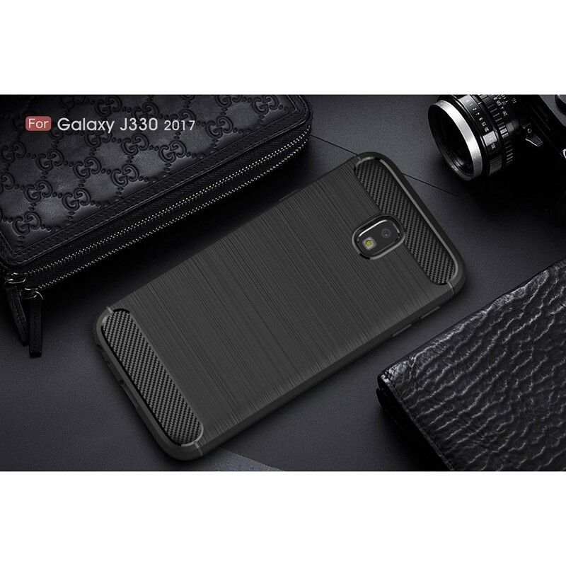 Cover Samsung Galaxy J3 2017 Børstet Kulfiber