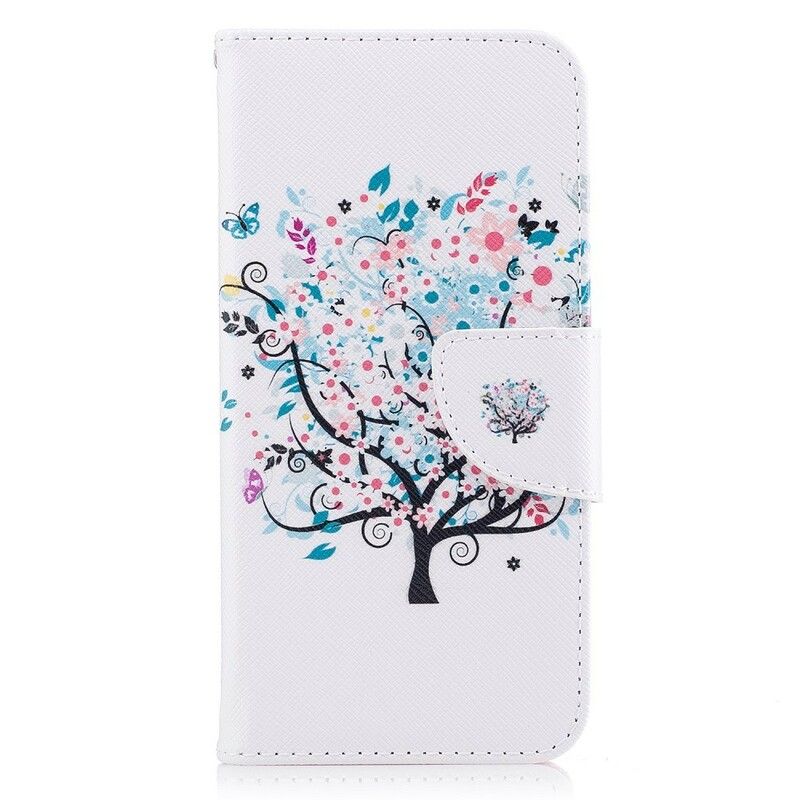 Flip Cover Samsung Galaxy J3 2017 Blomstret Træ