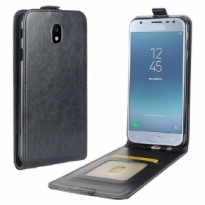 Flip Cover Samsung Galaxy J3 2017 Læder Cover Foldbar Lædereffekt