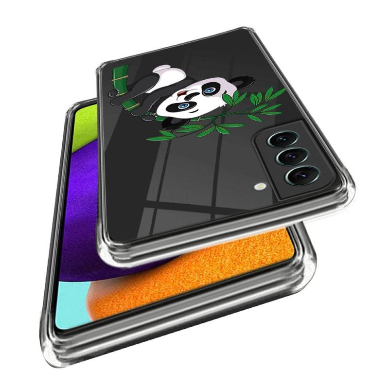 Cover Samsung Galaxy S24 5g Telefon Etui Gennemsigtig Panda Og Bambus