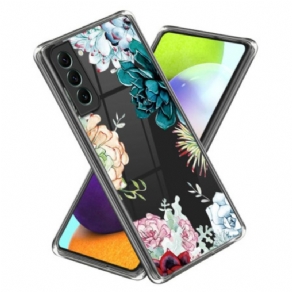 Cover Til Samsung Galaxy S24 5g Gennemsigtig Blomster