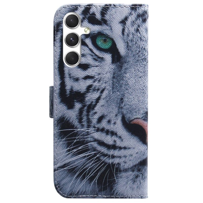 Flip Cover Samsung Galaxy S24 5g Hvid Tiger